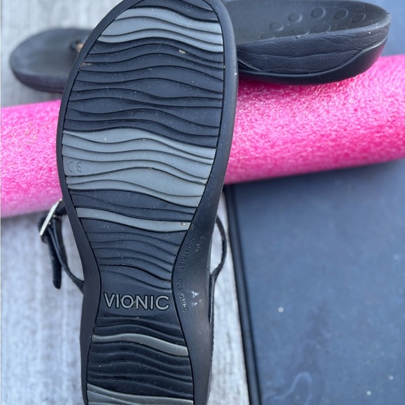 Vionic Karina Orthopedic Black fill flops thong sandals women’s sz 9 support - Picture 5 of 7